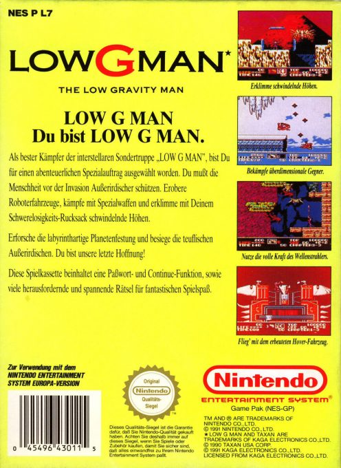 Low G Man : The Low Gravity Man dos
