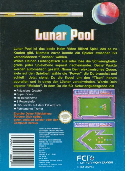 Lunar Pool dos