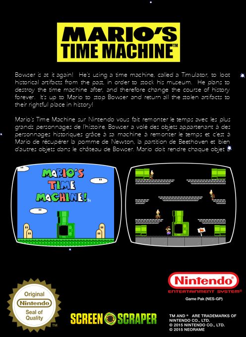 Mario's Time Machine dos