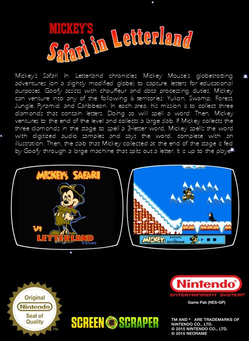 Mickey's Safari in Letterland dos