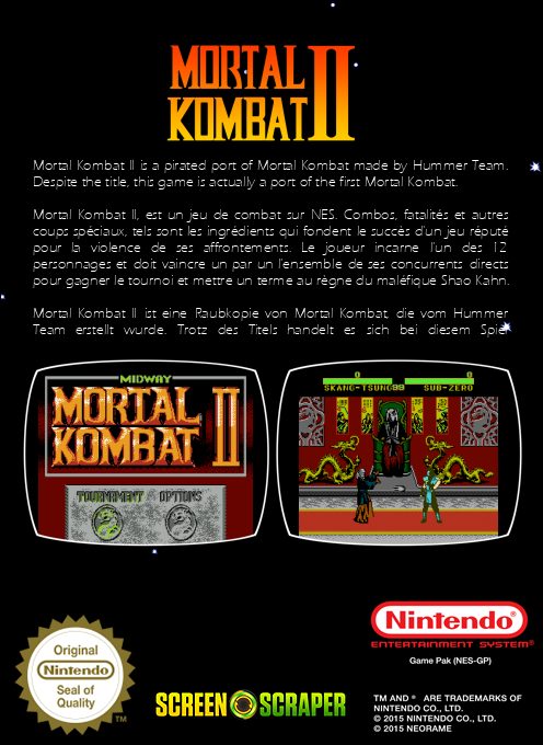 Mortal Kombat 2 dos