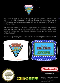 Nintendo World Championships 1990 - Dos