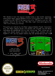R.B.I. Baseball 3 - Dos