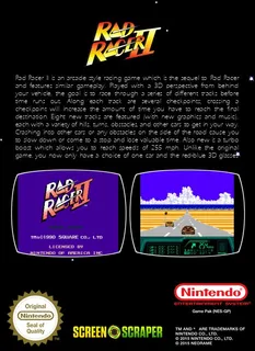 Rad Racer II dos