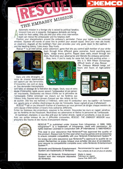 Rescue : The Embassy Mission dos