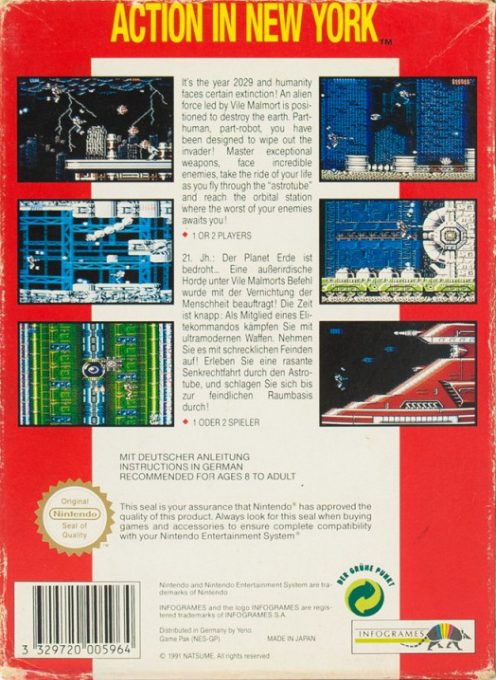 S.C.A.T. : Special Cybernetic Attack Team dos