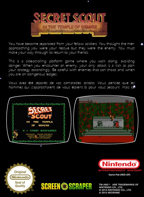 Secret Scout in the Temple of Demise dos