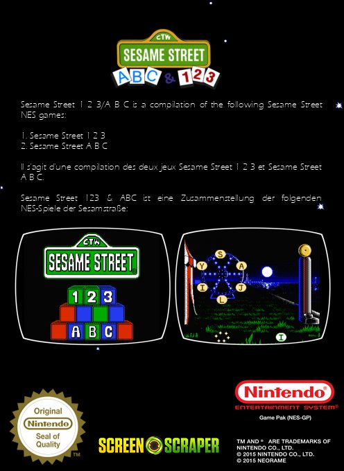 Sesame Street ABC & 123 dos