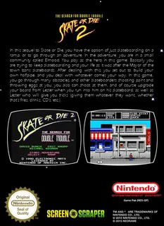 Skate or Die 2 : The Search for Double Trouble - Dos