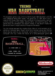Tecmo NBA Basketball - Dos