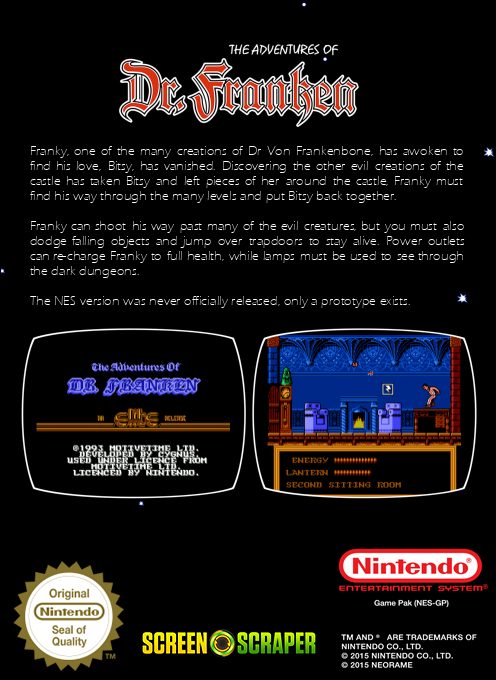 The Adventures of Dr. Franken dos