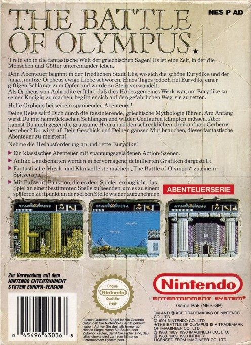 The Battle of Olympus dos