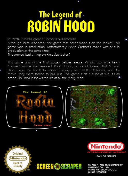 The Legend of Robin Hood dos