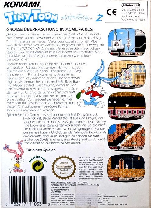 Tiny Toon Adventures 2 : Trouble in Wackyland dos