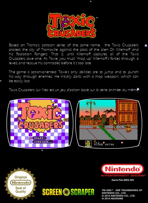 Toxic Crusaders dos