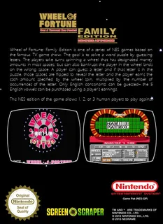 Wheel of Fortune : Family Edition dos