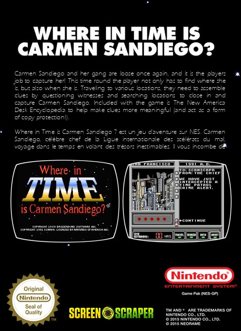 Where in Time is Carmen Sandiego? dos