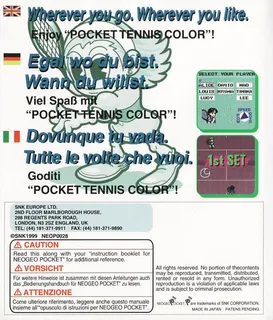 Pocket Tennis Color : Pocket Sports Series - Dos