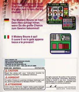 Neo Mystery Bonus : Real Casino Series - Dos