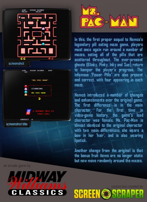 Ms. Pac-Man dos