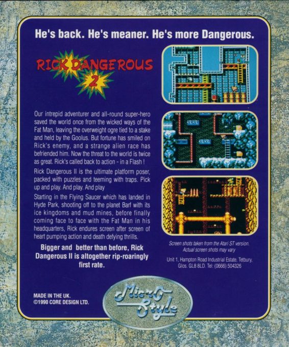 Rick Dangerous 2 - Dos