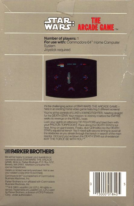 Star Wars : The Arcade Game - Dos