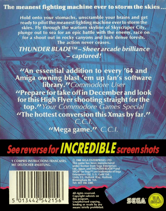 Thunder Blade - Dos