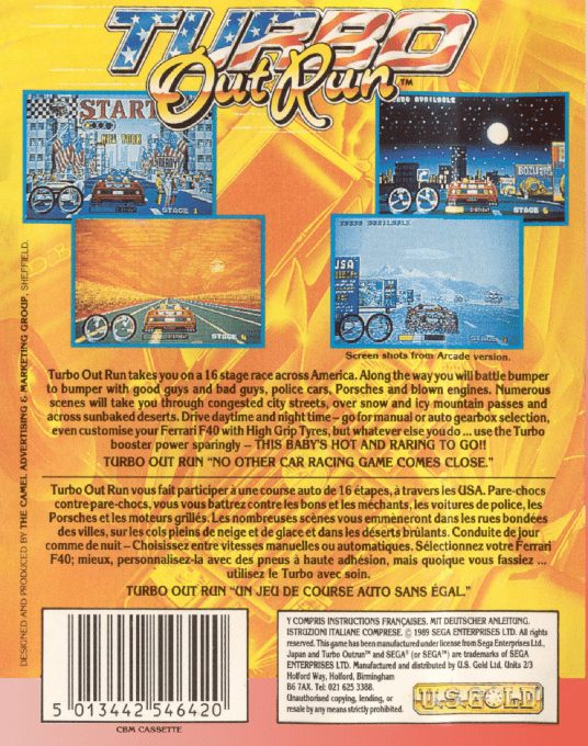 Turbo Out Run - Dos