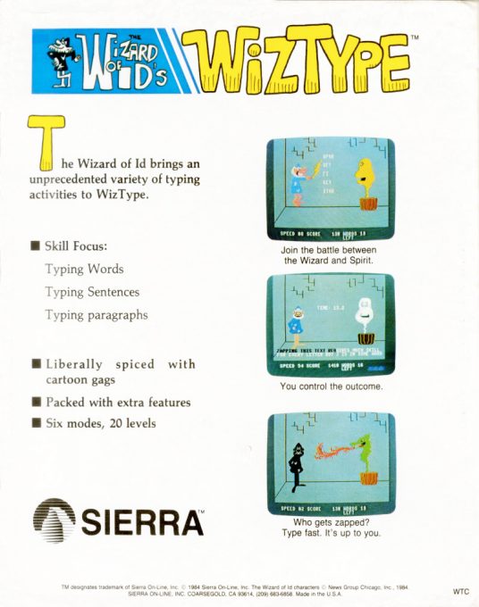 Wizard of Id's WizType - Dos
