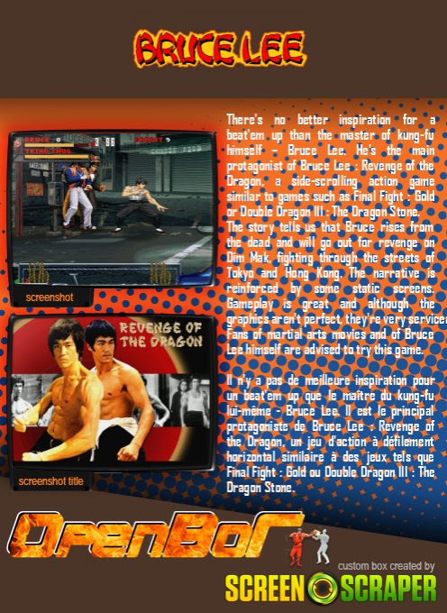 Bruce Lee - Revenge Of The Dragon dos