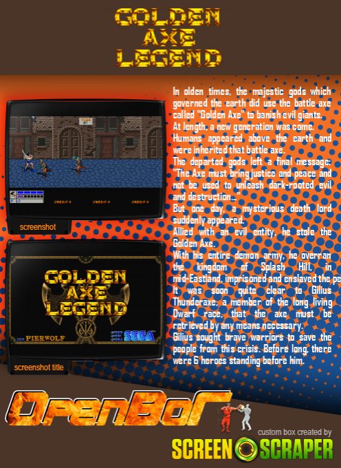Golden Axe Legend dos