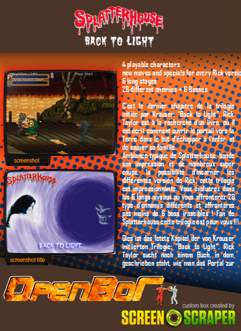 Splatterhouse III: Back to Light - Dos