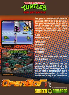 Teenage Mutant Ninja Turtles - Red Sky Battle - Dos