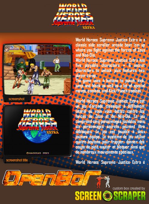World Heroes - Supreme Justice Extra dos