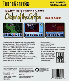 Order of the Griffon - Dos