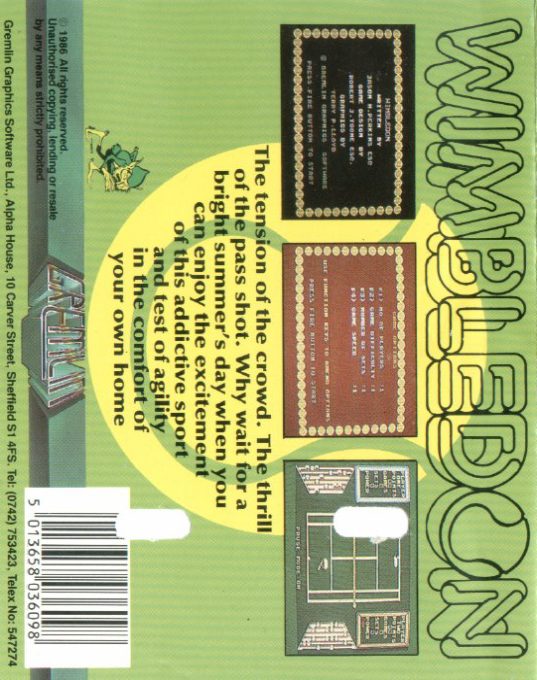 Wimbledon dos