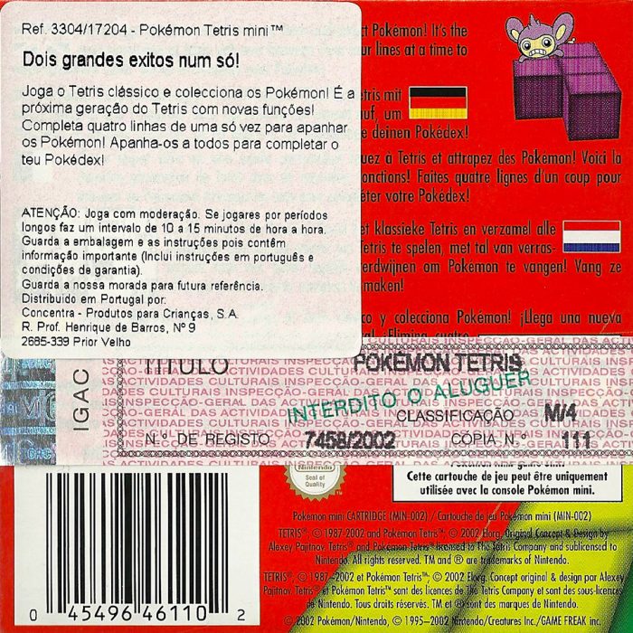 Pokémon Tetris - Dos