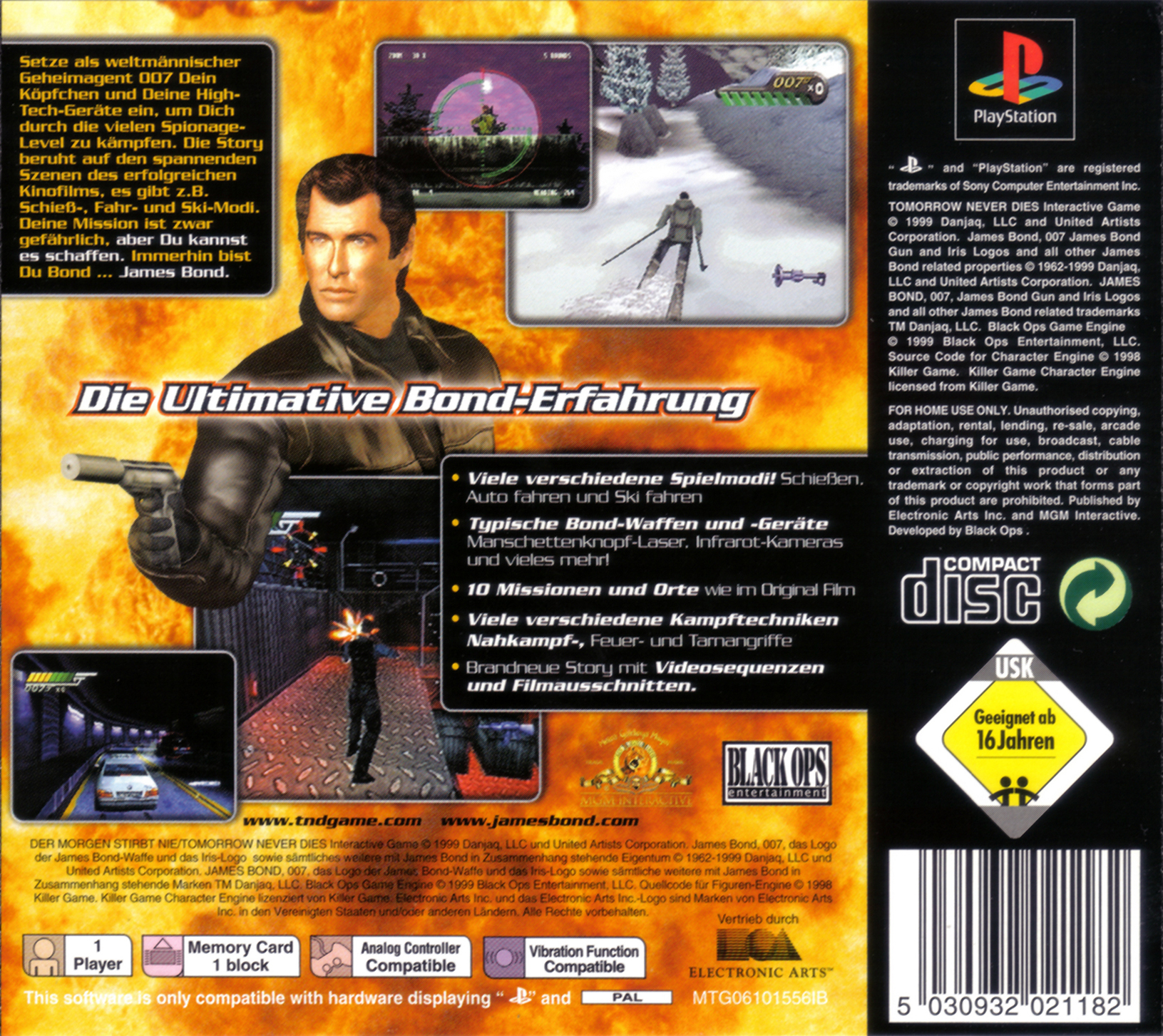 007 : Demain ne Meurt Jamais - Dos