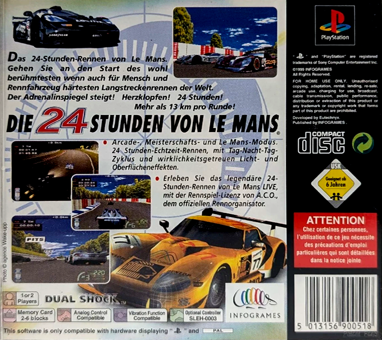 24 Heures du Mans - Dos