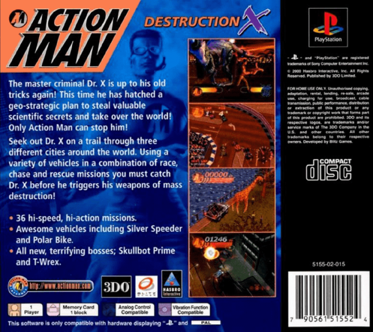 Action Man 2 - Destruction X - Dos
