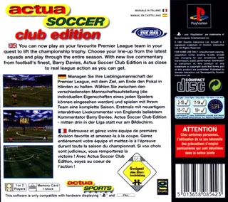 Actua Soccer - Club Edition dos