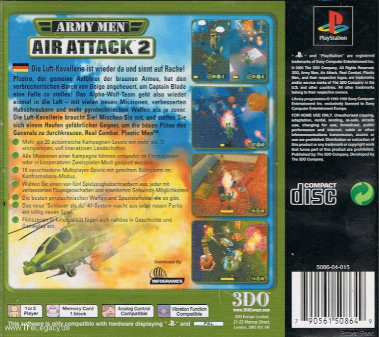 Army Men - Air Attack 2 dos