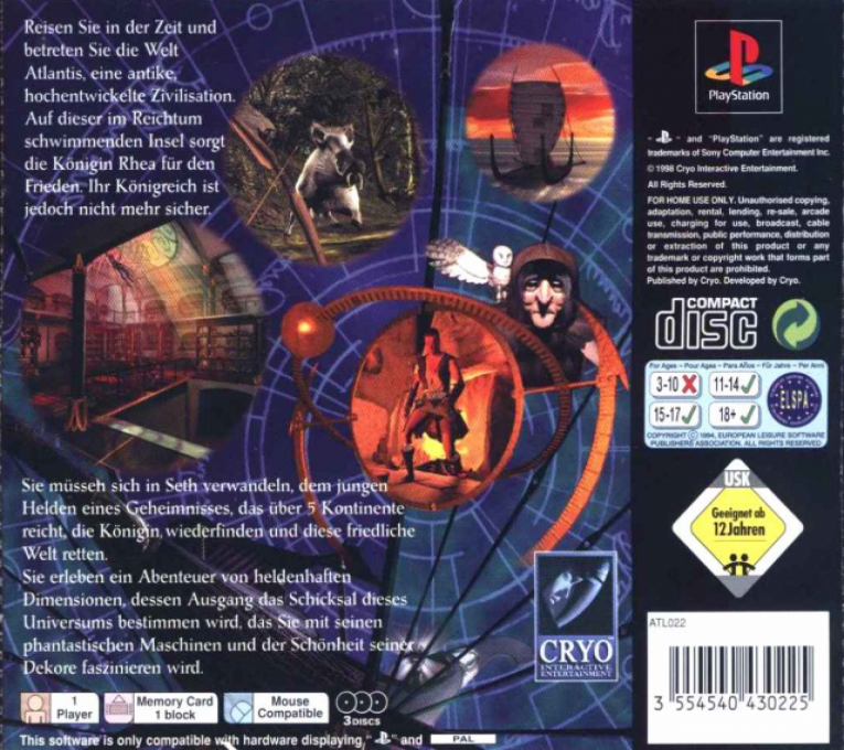 Atlantis : Secrets d'Un Monde Oublié - Dos