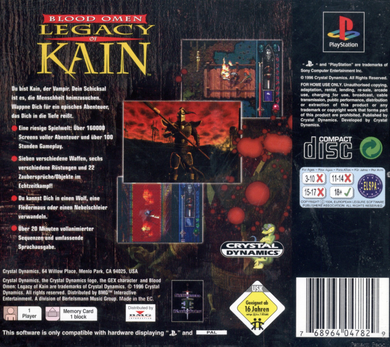 Blood Omen : Legacy of Kain - Dos
