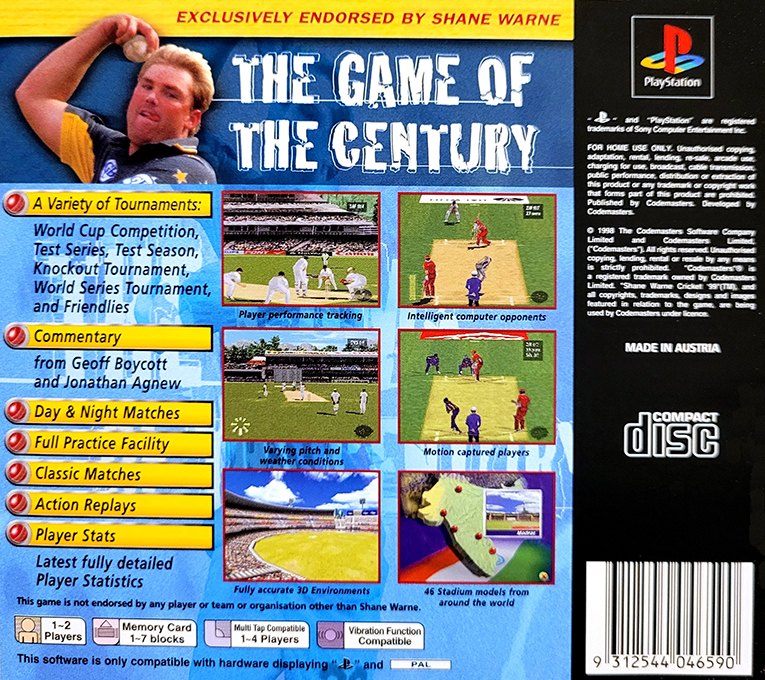 Brian Lara Cricket - Dos