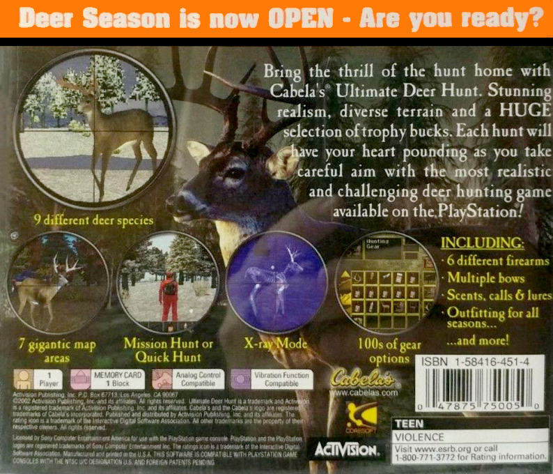 Cabela's Ultimate Deer Hunt : Open Season - Dos