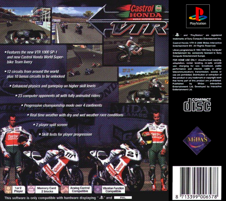 Castrol Honda Vtr - Dos