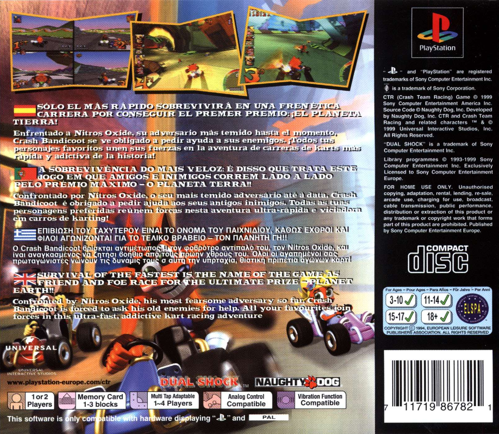 Crash Team Racing - Dos