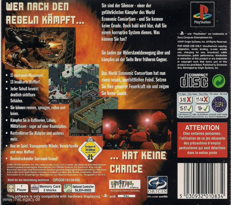 Crusader : No Remorse - Dos