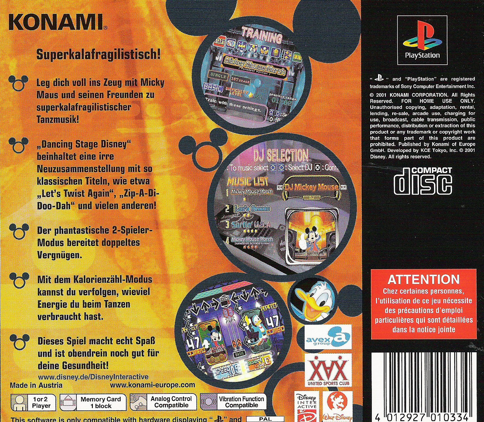 Dance Dance Revolution : Disney Mix - Dos
